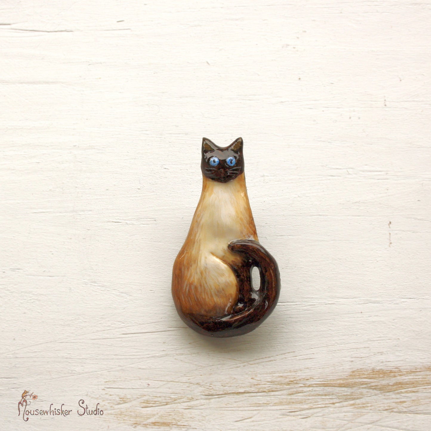 Siamese Cat Brooch - NZ Jewellery