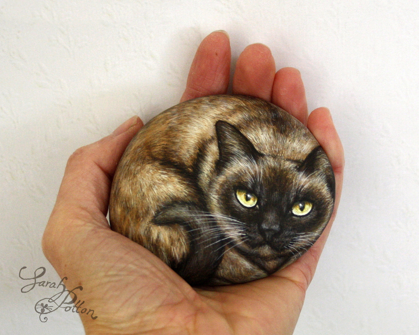 Pet Portrait Painted Rock