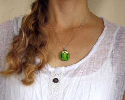 NZ Bird Pebble Necklaces - Kakapo, Ruru, Tui