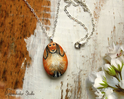 Bunny Pebble Pin / Necklace