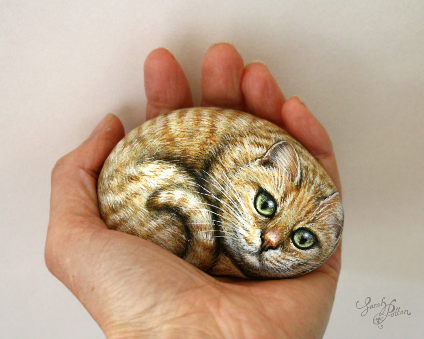 Pet Portrait Painted Rock