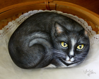 Pet Portrait Painted Rock