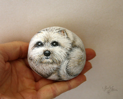 West Highland White Terrier Painted Rock