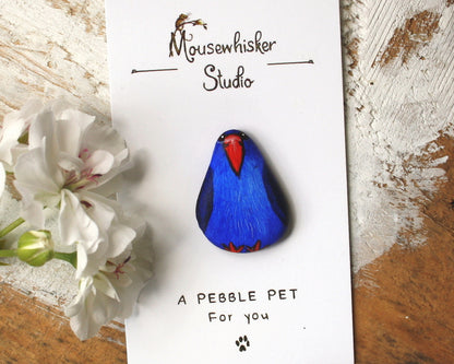 Pukeko Pebble Brooch / Necklace