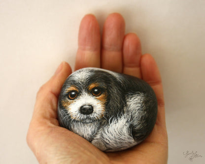 Dog Painted Rocks - Cavalier King Charles Spaniels