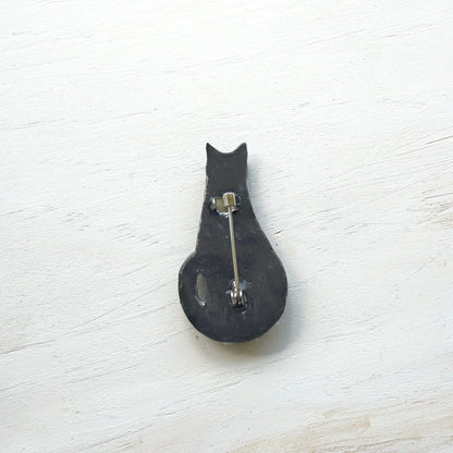 Grey Tabby Cat Necklace