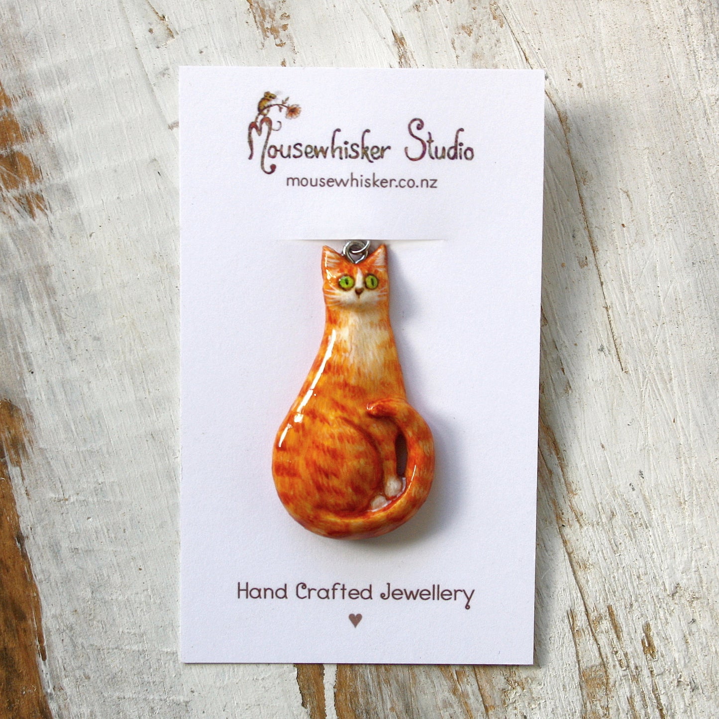 Cat Necklace - Cute Animal Art Gift