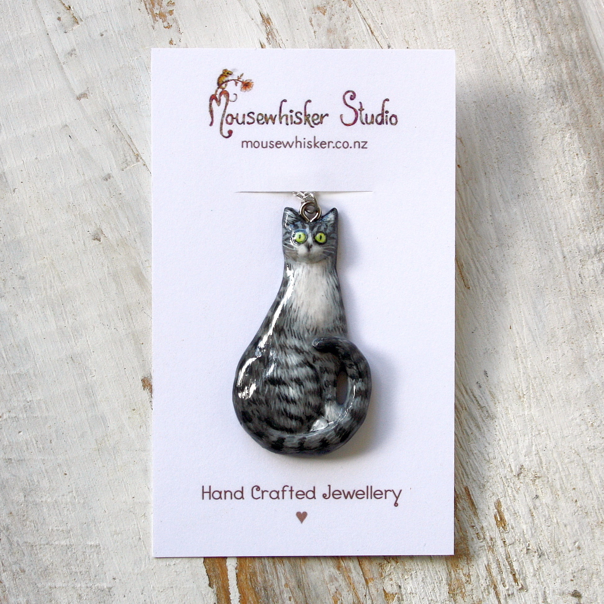 Cat Necklace - Hand Crafted Jewellery Gift