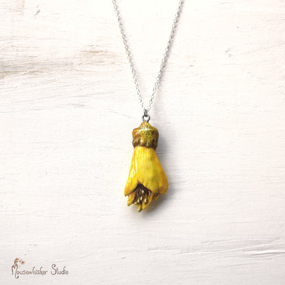 NZ Kowhai Flower Necklace