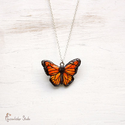 Monarch Butterfly Necklace - NZ Art