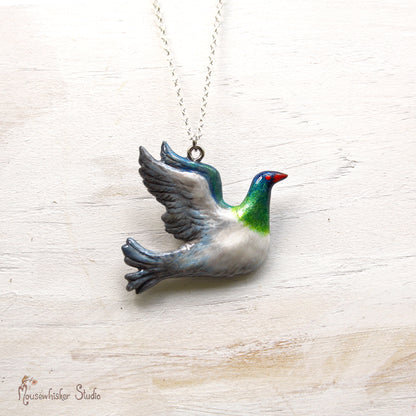 Kereru Necklace - NZ Bird Art