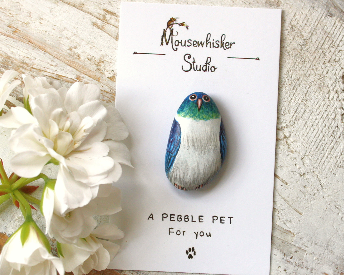 NZ Kereru Pebble Pin / Necklace