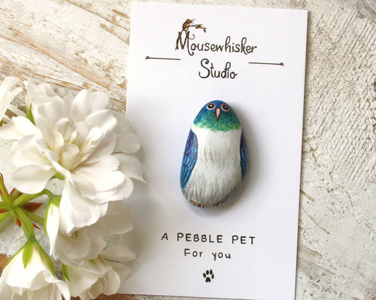 NZ Kereru Pebble Pin / Necklace