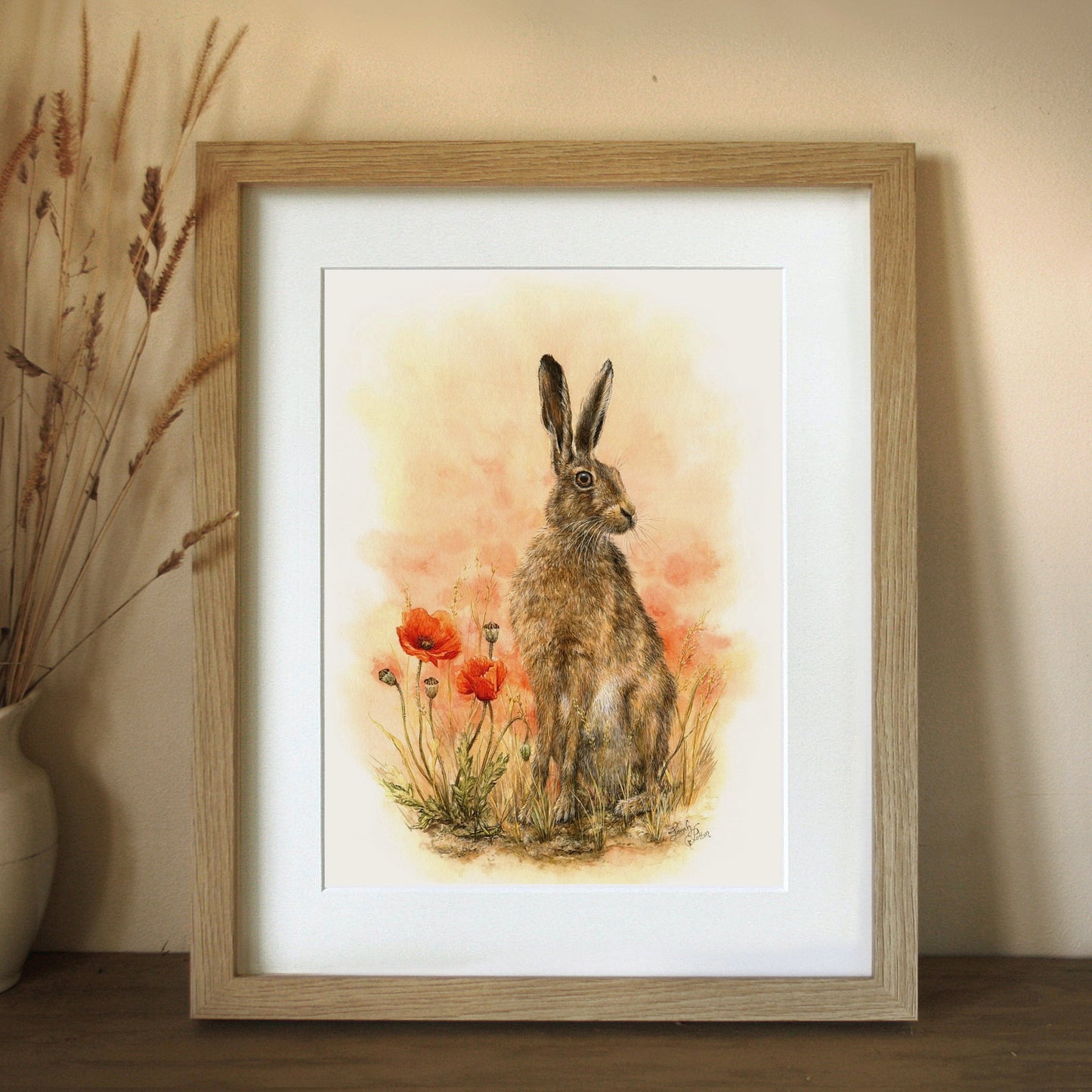 Framed Print - NZ Brown Hare 