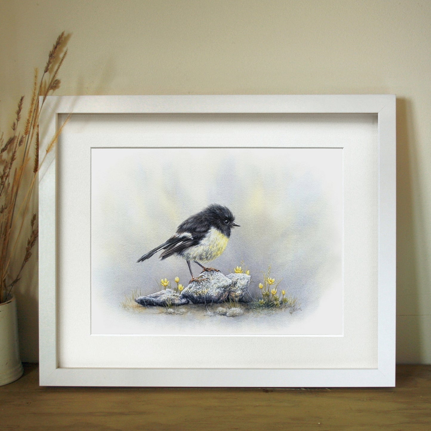 Framed Art Print of Tomtit - Bird Lover Gift