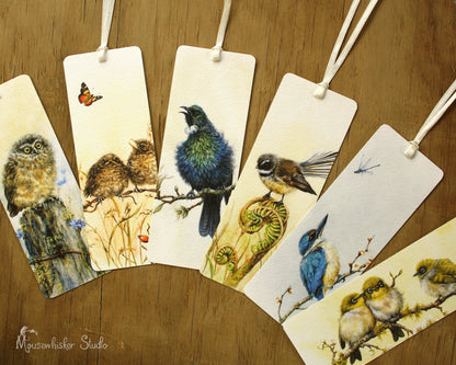 Bookmarks - Set of 6 NZ Birds